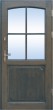 Drzwi zewnętrzne drewniane DS48 szkło płaskie lustro weneckie
