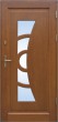Drzwi zewnętrzne drewniane DS49 szkło płaskie lustro weneckie