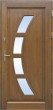 Drzwi zewnętrzne drewniane DS51 szkło płaskie lustro weneckie